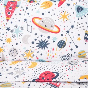 4Home dziecięca pościel bawełniana do łóżeczka Cosmic Adventure, 100 x 135 cm, 40 x 60 cm