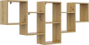 Nowoczesna Półka Wisząca Do Sypialni Dąb Artisan T1-W10