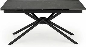 Stół rozkładany VITORINO 160(220)x90 czarny marmur