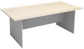 Stół konferencyjny PRIMO GRAY, 2000 x 1000 mm, szary/brzoza