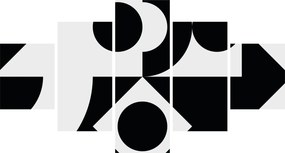 Obraz - Abstrakcja geometryczna N⁰1 (125x70 cm)