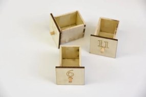 Kalendarz adwentowy świąteczny, sanie, 10 LED, na baterie