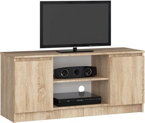 Szafka RTV AKORD Dąb Sonoma 120 cm 2 drzwi kolor Dąb Sonoma mat 2 półki 120x40x55 cm