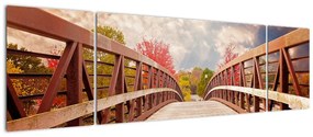 Obraz - drewniany most (170x50 cm)
