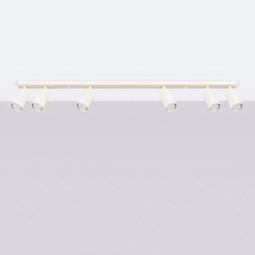Kremowa lampa sufitowa 6x117 cm Etna – Nice Lamps