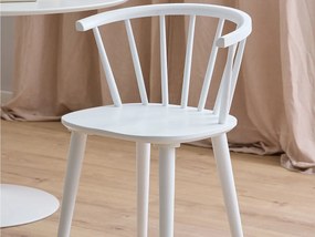2x Krzesło Baltic drewniane, kolor biały