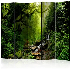 Parawan jednostronny Pejzaże 225x172 cm 5-częściowy zielony ARTGEIST B