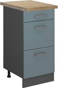 Szafka dolna do kuchni niebiesko-szary 40x60x81.6 r-line