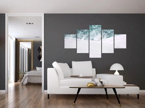 Obraz - Turkusowa abstrakcja (125x70 cm)