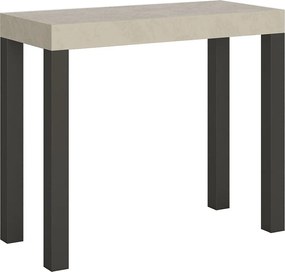 Konsola rozkładana 90x40/196 cm Everyday Small Kaszmir rama w kolorze Antracytu