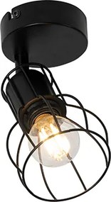 Nowoczesny reflektor czarny stalowy regulowany - Botu