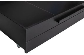 Czarna szuflada pod łóżko 90x200 cm Dennis – WOOOD