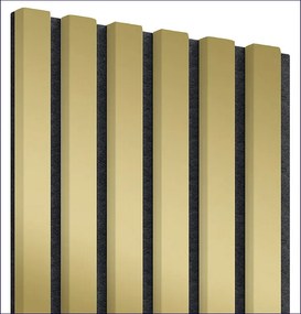 Akustyczne panele lamelowe 2 szt. złoty połysk A6-G10