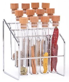 Zestaw pojemników na przyprawy 12 szt. ze stojakiem Spice Lab – Wireworks