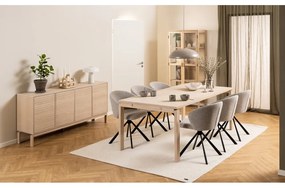 Rozkładany stół z blatem w dekorze dębu 100x200 cm Linley – Actona