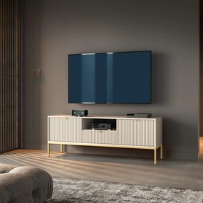 Szafka RTV stojąca STELLARE 154 cm do Salonu pod Telewizor 1 Szuflada - Kaszmir