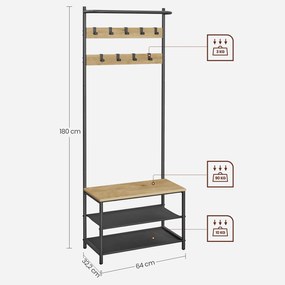 Wieszak Stojak na Ubrania szafka na buty- artisan - HSR411B88