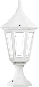 Lampa zewn?trzna CLIC-CLAC 6 w stylu klasycznym - Wysoko?? 44 cm - E27 42W - poliamid - ip44 - bia?y