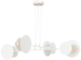 Biała loftowa lampa wisząca - D027-Coriso