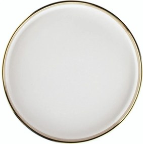 Altom Porcelanowy talerz deserowy Palazzo 21 cm, biały