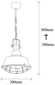 Czarna metalowa lampa wisząca Opviq lights Soultana