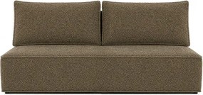 Sofa z Funkcją Spania MAVIA Brązowa Boucle Japandi