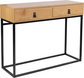 Loftowa konsola toaletka z 2 szufladami D5-Z64