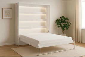 Półkotapczan pionowy Perfekt, 160x200 cm, Biały + Czarny