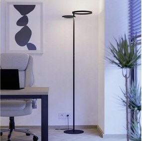 Eglo 901974 - ściemnialna lampa stojąca LED CASTELPOTO LED/16W/230V + LED/12W czarna