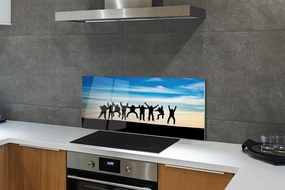 Panel nad Blat Kuchenny Ludzie na tle Nieba i Chmur