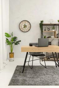 Dywan Shaggy Lenor Ciemno szary 050x090 Prostokąt