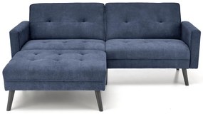 Sofa rozkładana CORNELIUS niebieska HALMAR