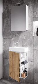 2 szt. umywalka Szafka lustrzana Bad Lumia