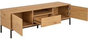 Szafka pod TV w dekorze dębu w naturalnym kolorze 140x45x40 cm Seaford – Actona