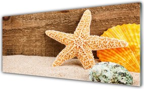 Szkło Dekoracyjne do Kuchni Skarby Morza Na Piasku