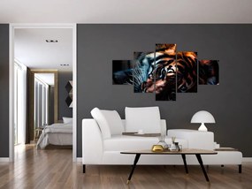 Obraz leżącego tygrysa (125x70 cm)