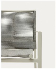 Jasnoszare metalowe krzesło ogrodowe Culip – Kave Home