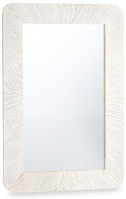 Lustro ścienne w drewnianej ramie mango LINES&amp;CURVES, 60 x 90 cm
