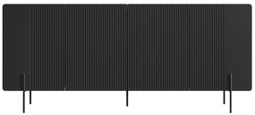 Komoda Malmi 200 cm - czarny mat / czarne nóżki