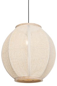 Orientalna lampa wisząca naturalna 46 cm - Rob