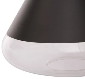 Lampa wisząca, czarna, Ø 25 cm