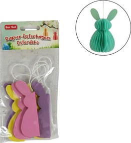 Zawieszki ozdobne BUNNY 8 cm zestaw 8 szt., kolorowe