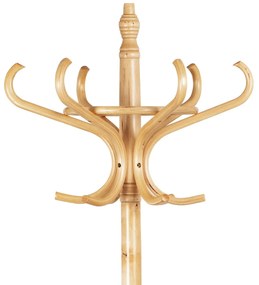 Drewniany masywny wieszak naturalny, 185 cm