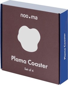 Metalowe podkładki w kolorze srebra zestaw 4 szt. Plama – noo.ma
