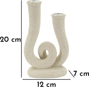 Świecznik z żywicy polimerowej Stons – Mauro Ferretti