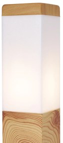 Zewnetrzna Nowoczesna lampa podłogowa zewnętrzna stalowa z nadrukiem drewna 45 cm IP44 - Malois Nowoczesny Oswietlenie zewnetrzne