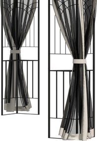 Outsunny Altana ogrodowa z podwójnym dachem 3x3m Namiot imprezowy Poliester Beżowy Przestronny i stylowy | Aosom PL