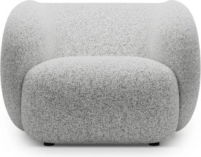 Jasnoszary fotel Kate – Micadoni