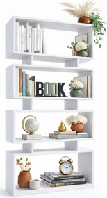 Biały ażurowy regał nowoczesny Z1-B29