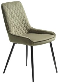 Zielone aksamitne krzesło Milton – Unique Furniture